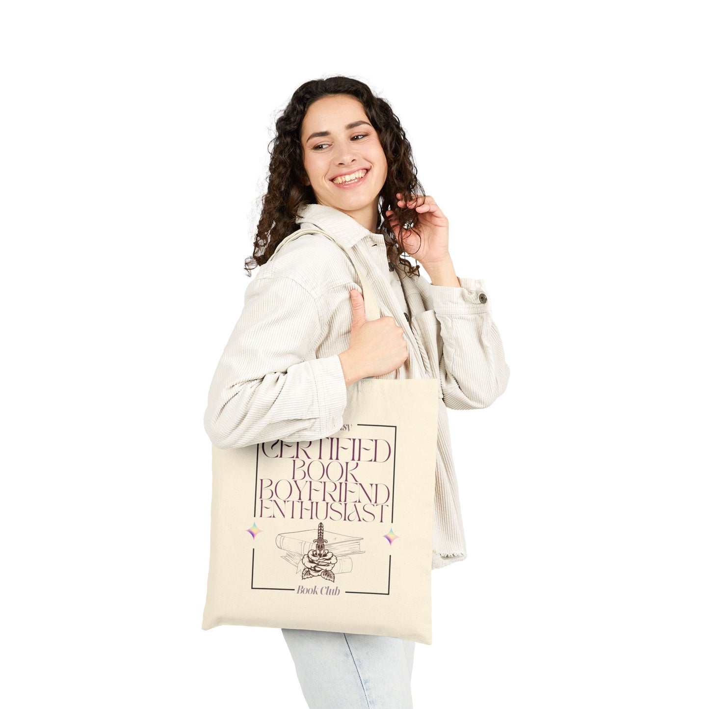 Certified Book Boyfriend Enthusiast – Cotton Canvas Tote