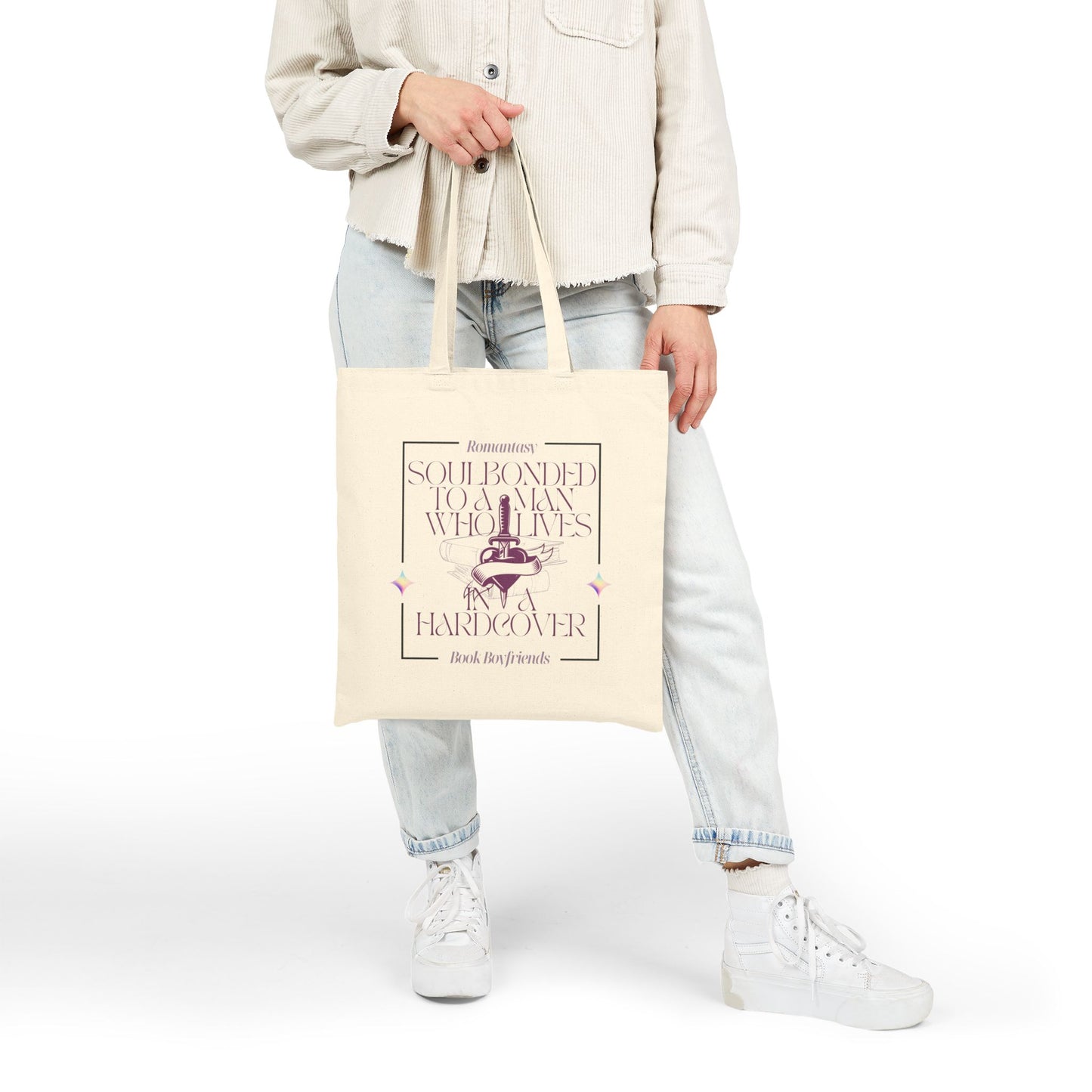 Soulbonded to a Man in a Hardcover – Book Boyfriend Tote Bag