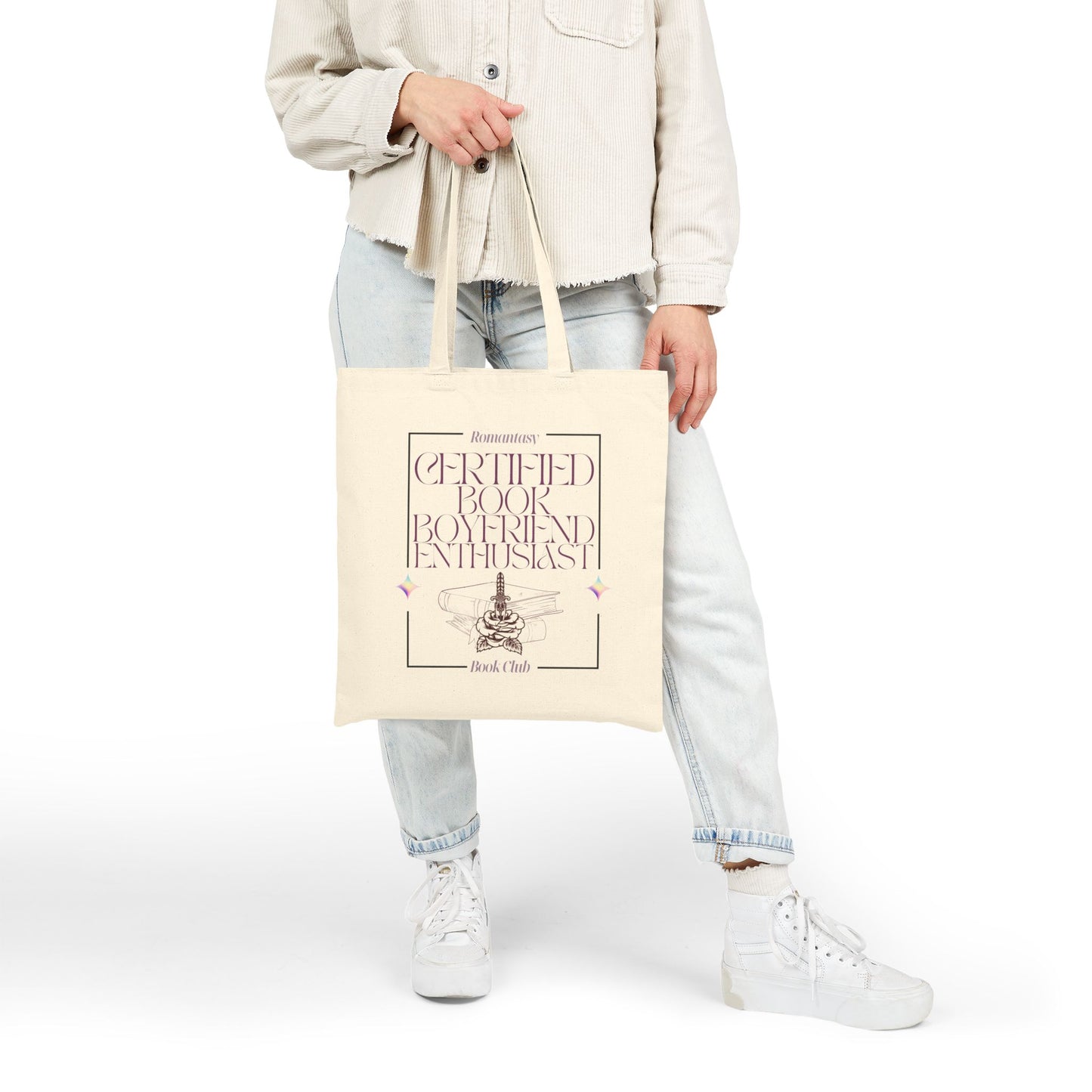 Certified Book Boyfriend Enthusiast – Cotton Canvas Tote