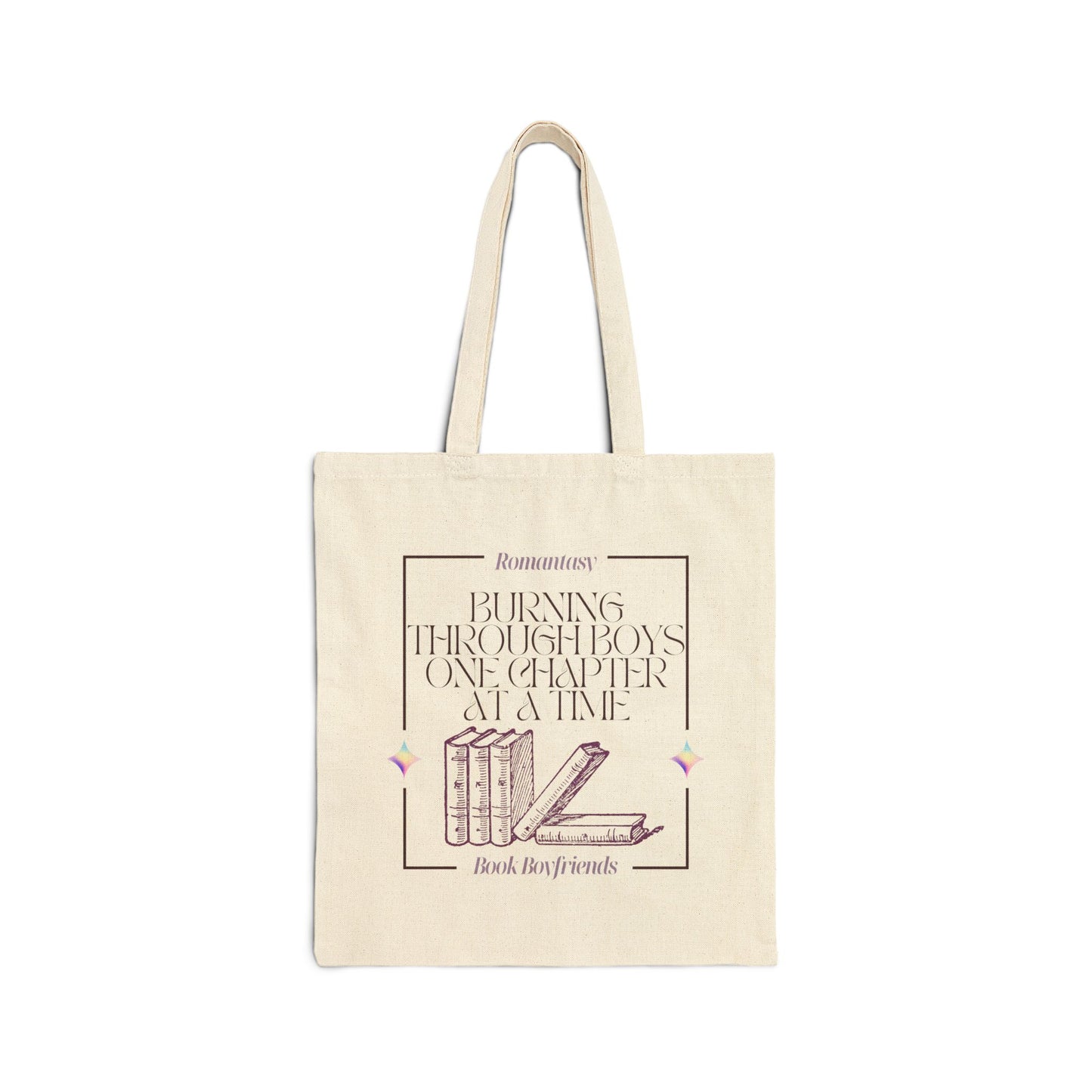 Burning Through Boys One Chapter at a Time – Cotton Canvas Tote